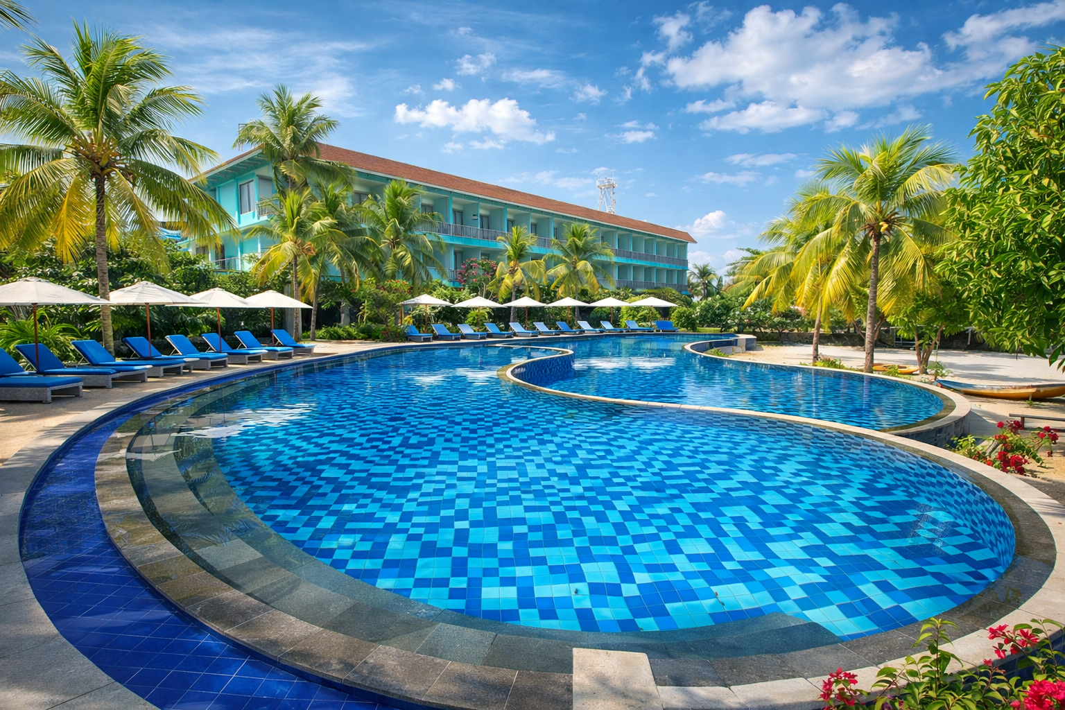 Mahagiri Resort Nusa Lembongan beachfront view